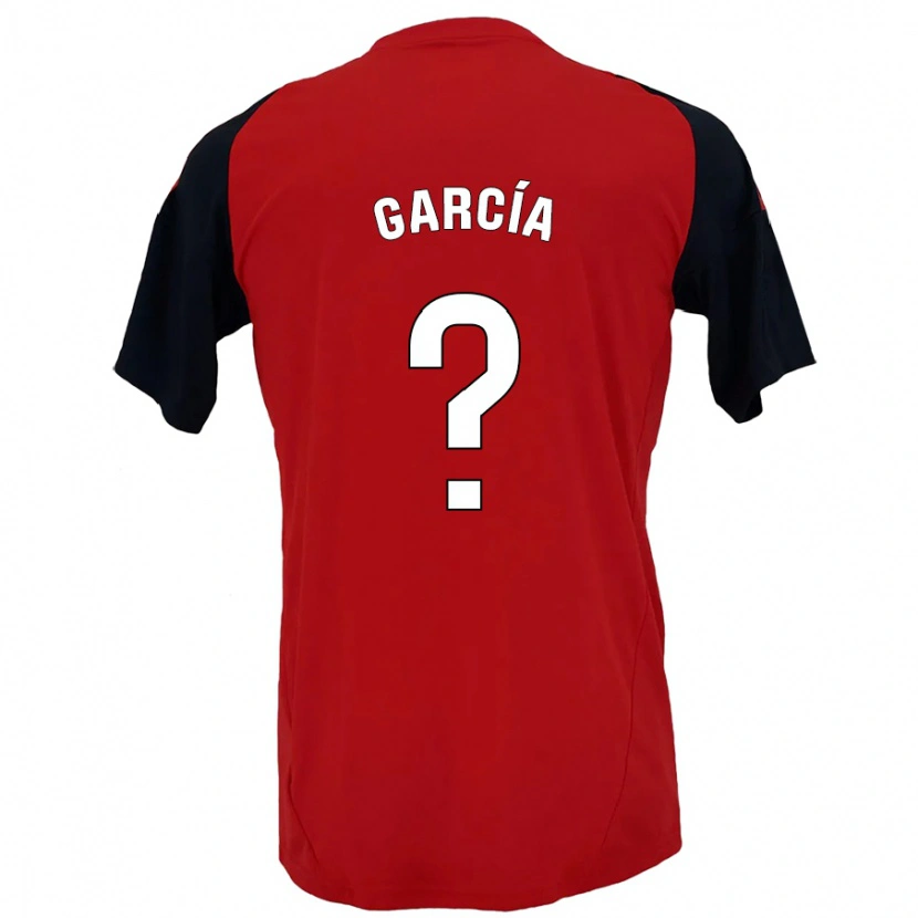 Danxen Män Alberto García #0 Röd Svart Hemmatröja Matchtröjor 2024/25 Tröjor T-Tröja