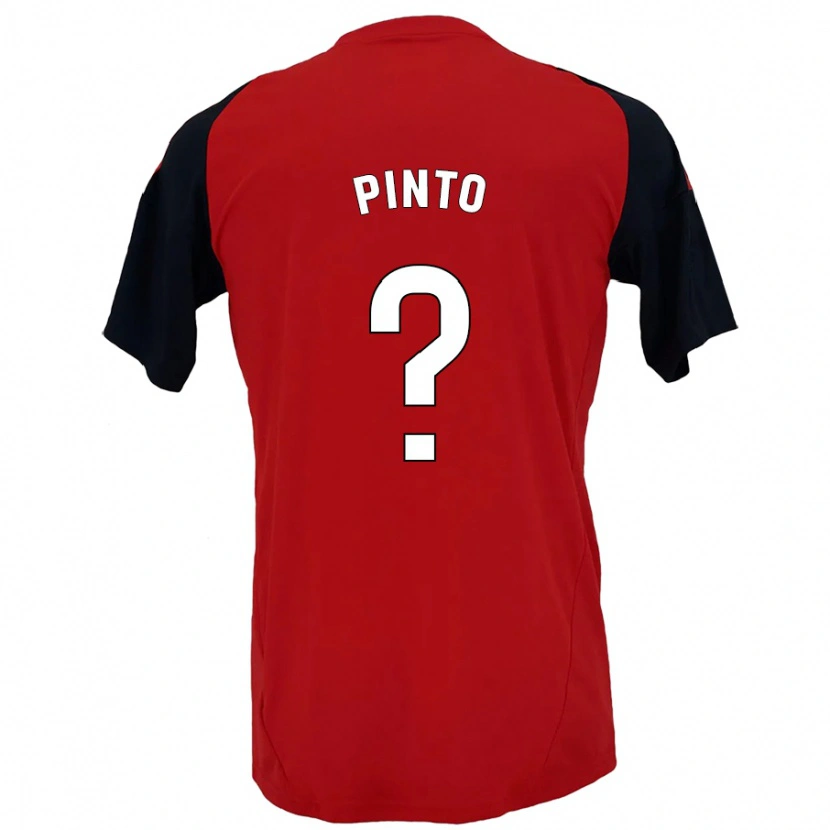 Danxen Män Yidne Pinto #0 Röd Svart Hemmatröja Matchtröjor 2024/25 Tröjor T-Tröja