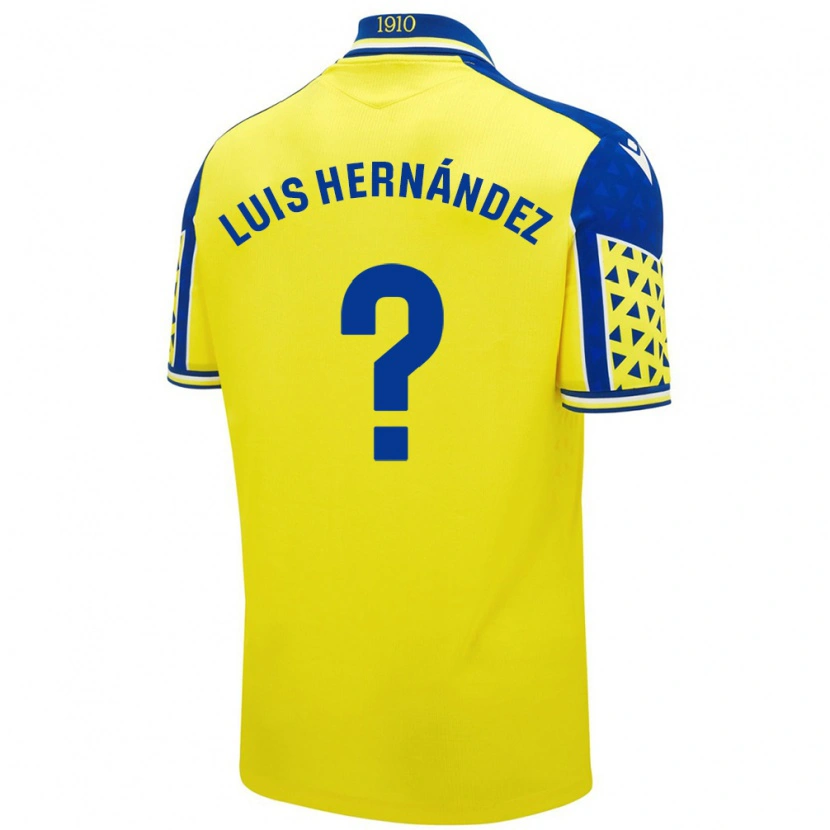 Danxen Män Luis Hernández #0 Gul Blå Hemmatröja Matchtröjor 2024/25 Tröjor T-Tröja