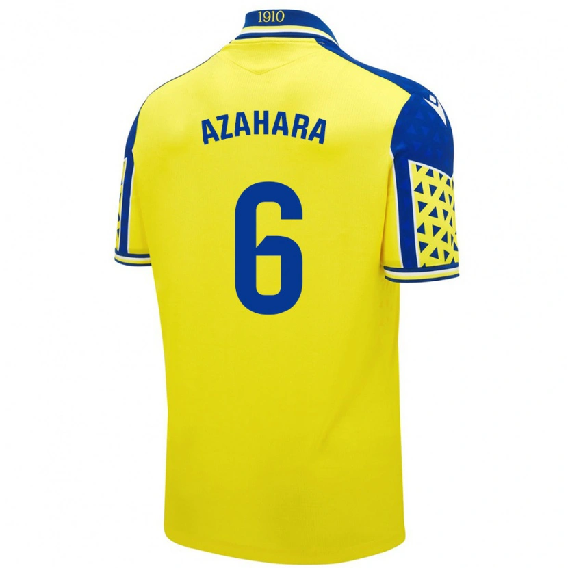 Danxen Män Azahara #6 Gul Blå Hemmatröja Matchtröjor 2024/25 Tröjor T-Tröja