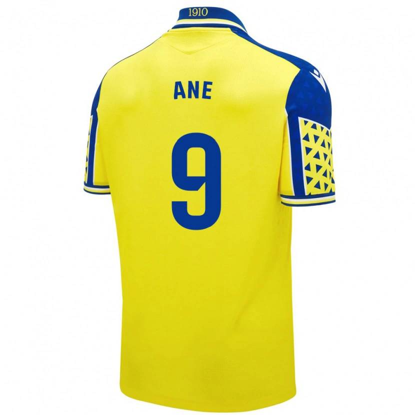 Danxen Män Ane López De Heredia Alcelay #9 Gul Blå Hemmatröja Matchtröjor 2024/25 Tröjor T-Tröja