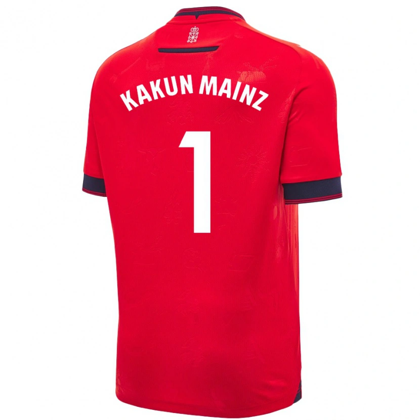 Danxen Män Kakun Mainz #1 Röd Vit Hemmatröja Matchtröjor 2024/25 Tröjor T-Tröja