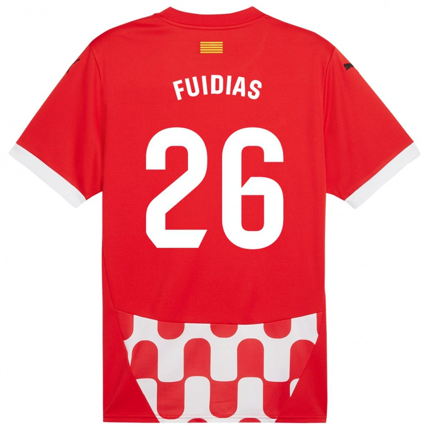 Danxen Män Toni Fuidias #26 Röd Vit Hemmatröja Matchtröjor 2024/25 Tröjor T-Tröja