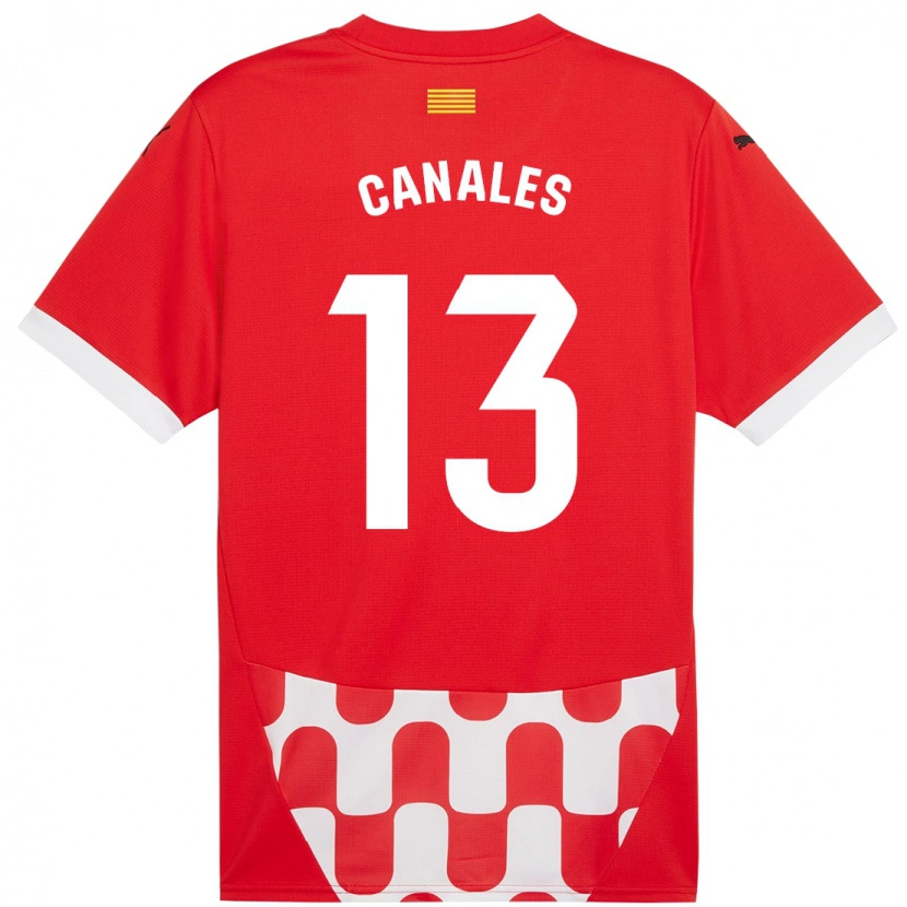 Danxen Män Juanvi Canales #13 Röd Vit Hemmatröja Matchtröjor 2024/25 Tröjor T-Tröja