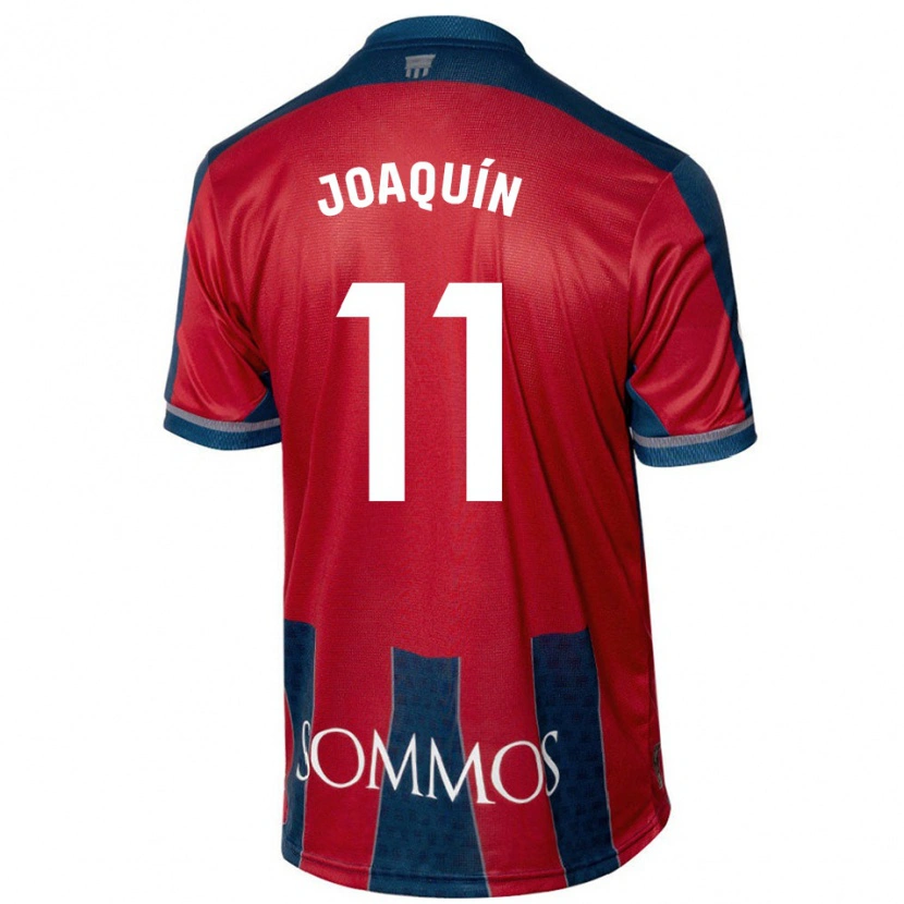 Danxen Män Joaquín Muñoz #11 Röd Blå Hemmatröja Matchtröjor 2024/25 Tröjor T-Tröja