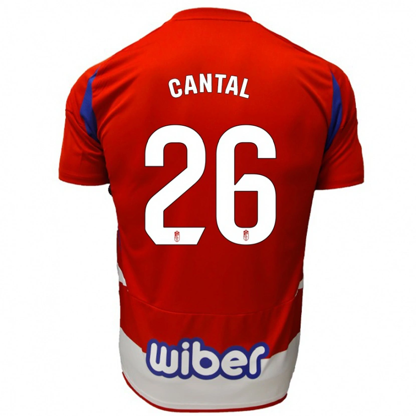 Danxen Män Paco Cantal #26 Röd Vit Blå Hemmatröja Matchtröjor 2024/25 Tröjor T-Tröja
