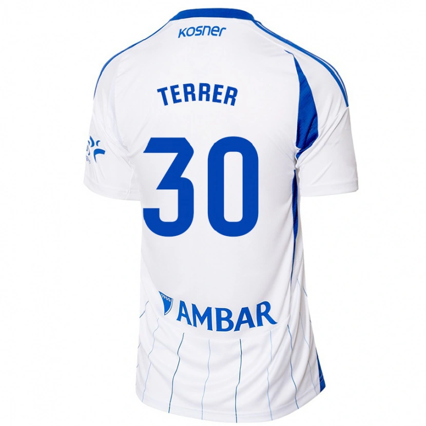 Danxen Män Lucas Terrer #30 Röd Vit Hemmatröja Matchtröjor 2024/25 Tröjor T-Tröja