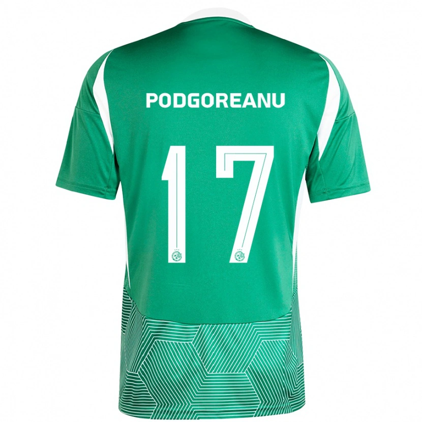 Danxen Män Suf Podgoreanu #17 Grön Vit Hemmatröja Matchtröjor 2024/25 Tröjor T-Tröja