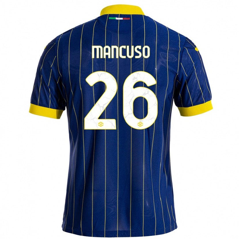 Danxen Män Giulia Mancuso #26 Blågul Hemmatröja Matchtröjor 2024/25 Tröjor T-Tröja