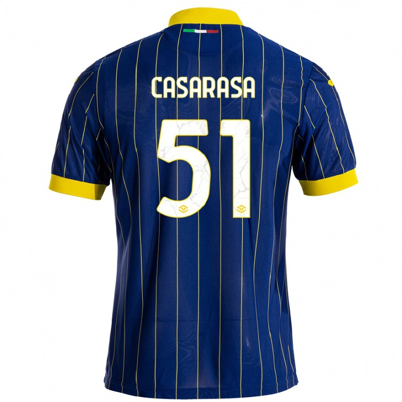 Danxen Män Asia Casarasa #51 Blågul Hemmatröja Matchtröjor 2024/25 Tröjor T-Tröja