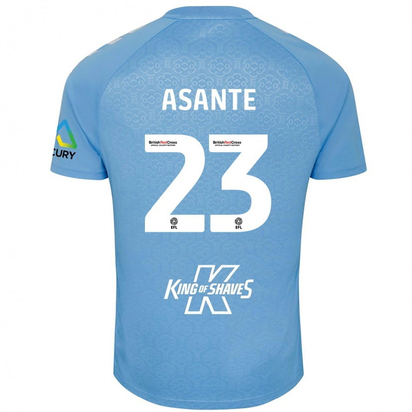 Danxen Män Brandon Thomas-Asante #23 Blå Vit Hemmatröja Matchtröjor 2024/25 Tröjor T-Tröja