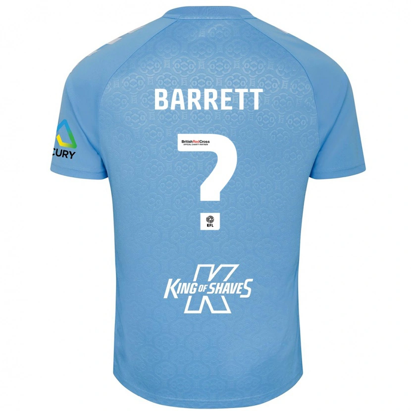 Danxen Män Marlow Barrett #0 Blå Vit Hemmatröja Matchtröjor 2024/25 Tröjor T-Tröja
