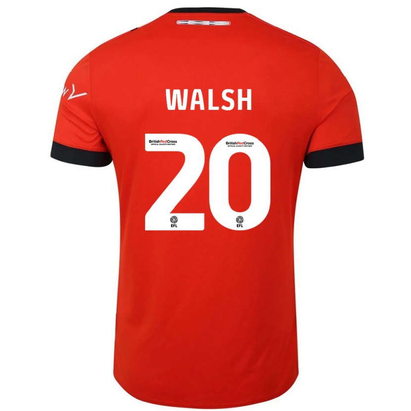 Danxen Män Liam Walsh #20 Orange Svart Hemmatröja Matchtröjor 2024/25 Tröjor T-Tröja
