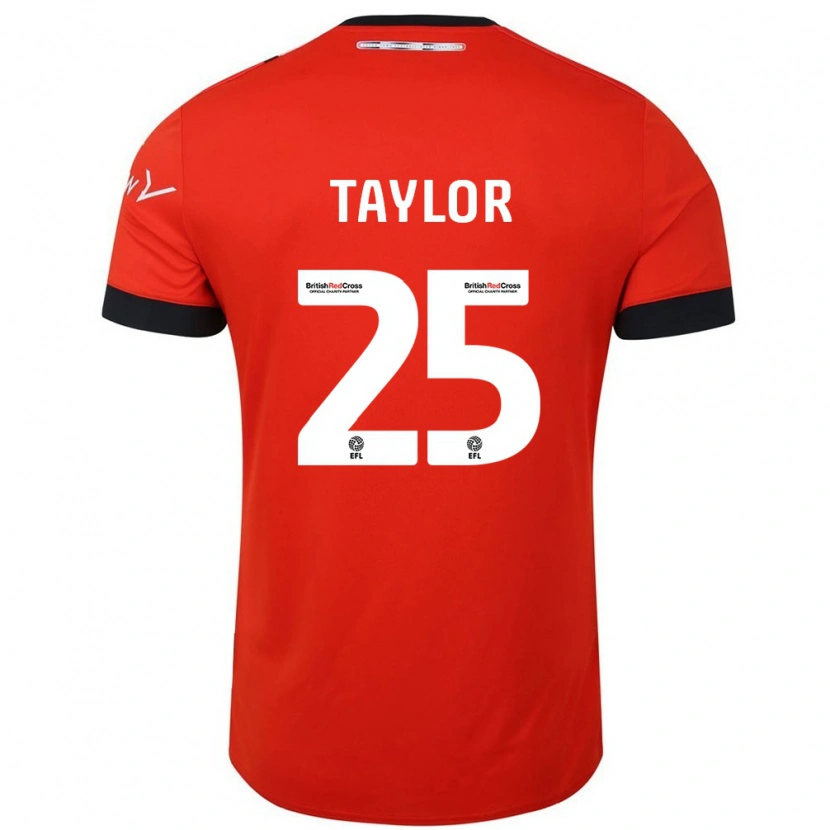 Danxen Män Joe Taylor #25 Orange Svart Hemmatröja Matchtröjor 2024/25 Tröjor T-Tröja