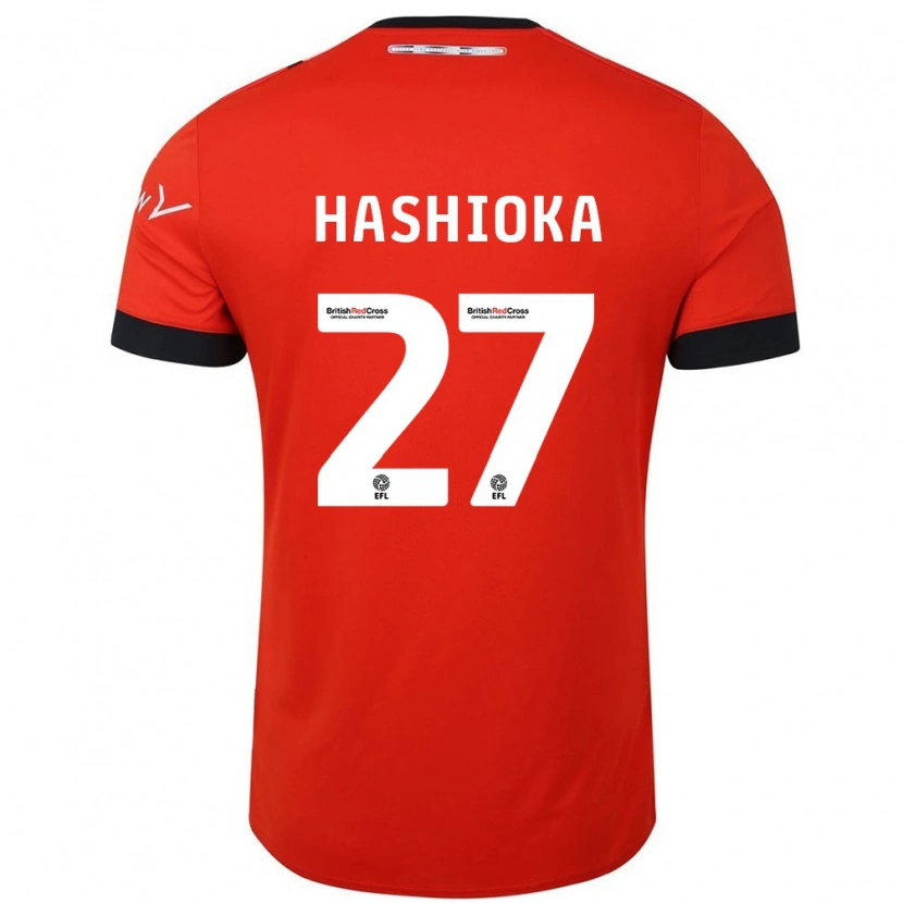 Danxen Män Daiki Hashioka #27 Orange Svart Hemmatröja Matchtröjor 2024/25 Tröjor T-Tröja