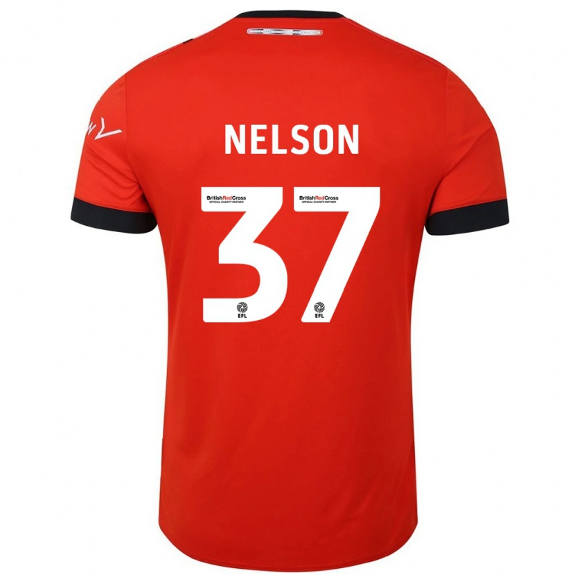 Danxen Män Zack Nelson #37 Orange Svart Hemmatröja Matchtröjor 2024/25 Tröjor T-Tröja