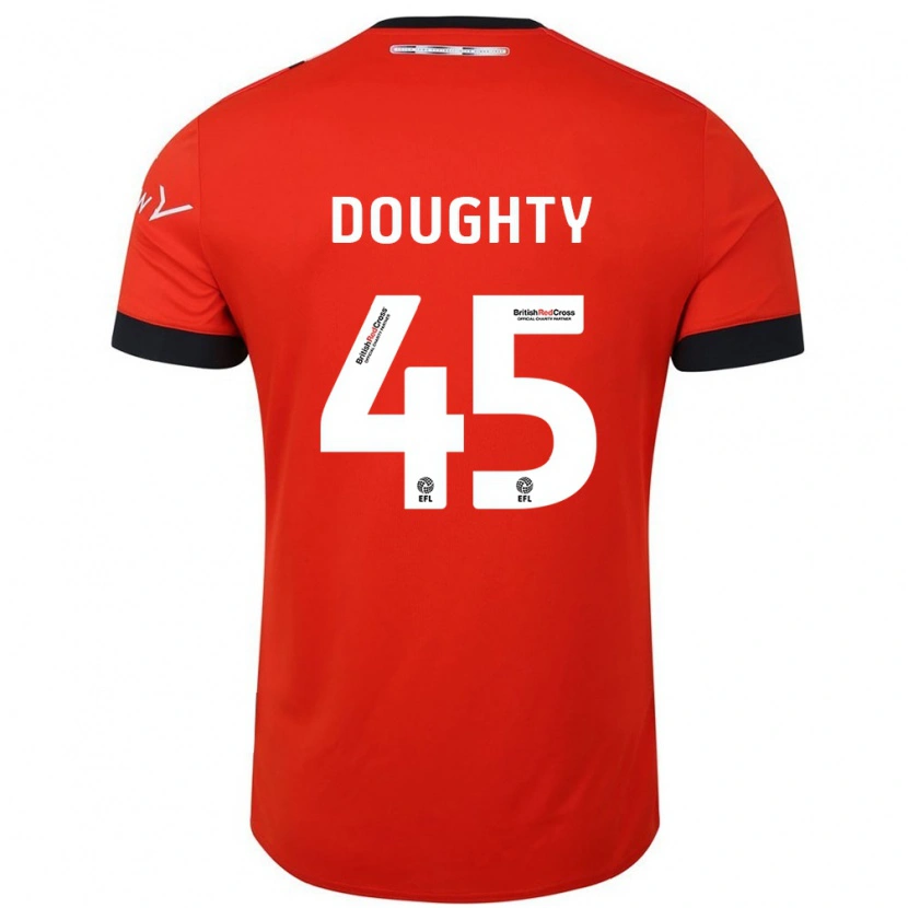 Danxen Män Alfie Doughty #45 Orange Svart Hemmatröja Matchtröjor 2024/25 Tröjor T-Tröja