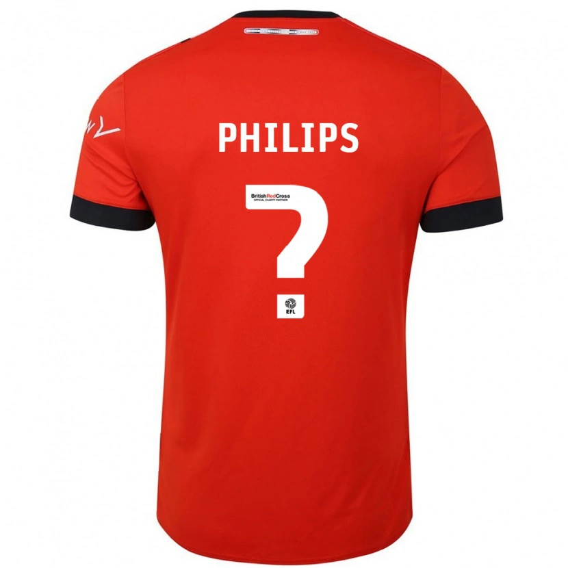 Danxen Män Joshua Philips #0 Orange Svart Hemmatröja Matchtröjor 2024/25 Tröjor T-Tröja