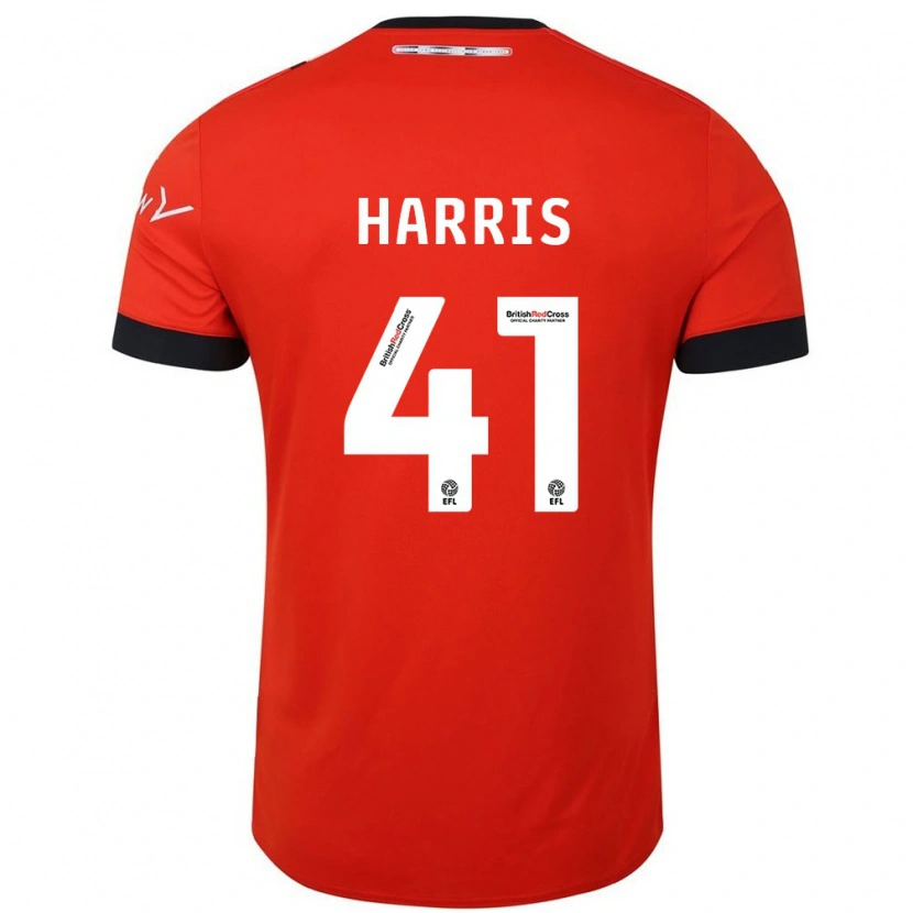 Danxen Män Taylan Harris #41 Orange Svart Hemmatröja Matchtröjor 2024/25 Tröjor T-Tröja