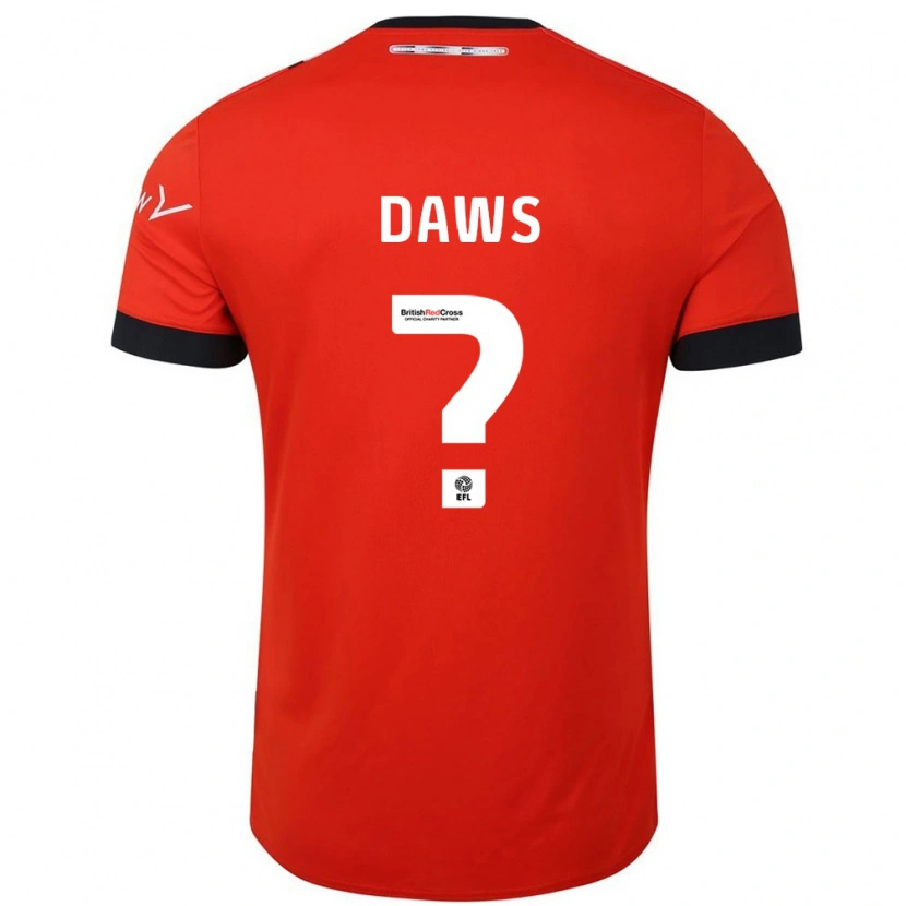 Danxen Män Marcus Daws #0 Orange Svart Hemmatröja Matchtröjor 2024/25 Tröjor T-Tröja
