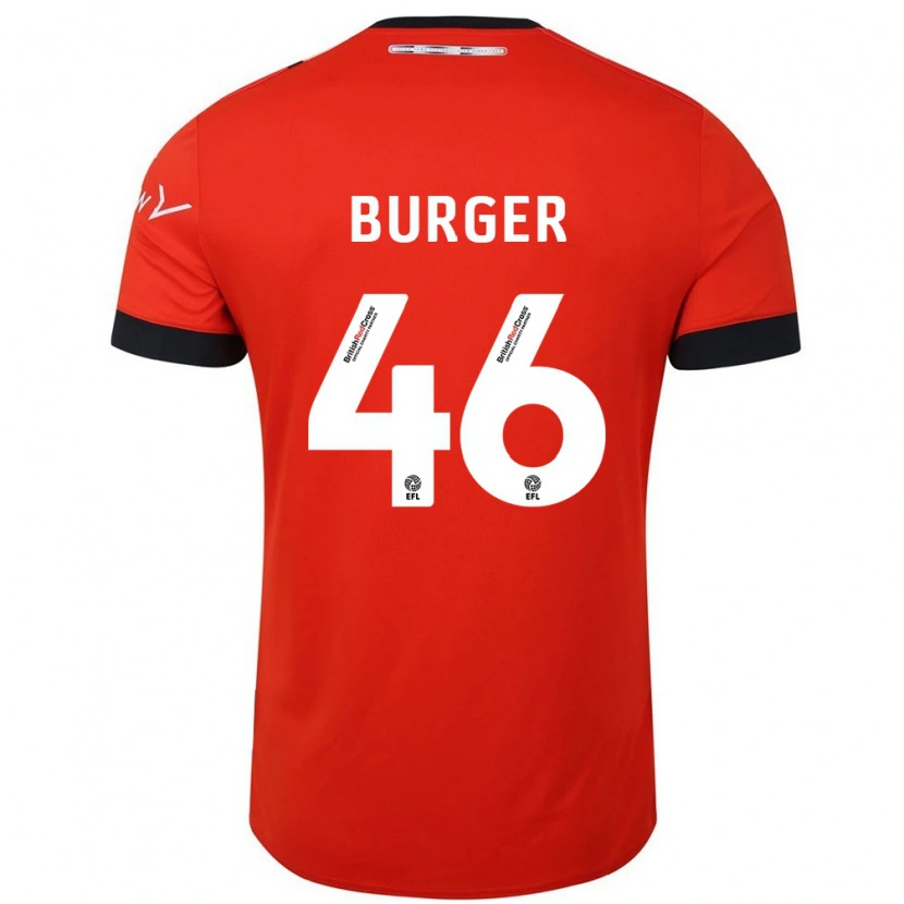 Danxen Män Jake Burger #46 Orange Svart Hemmatröja Matchtröjor 2024/25 Tröjor T-Tröja