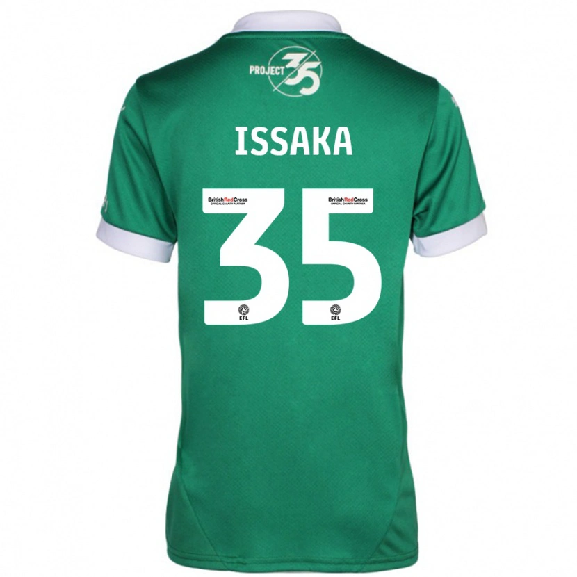 Danxen Män Freddie Issaka #35 Grön Vit Hemmatröja Matchtröjor 2024/25 Tröjor T-Tröja