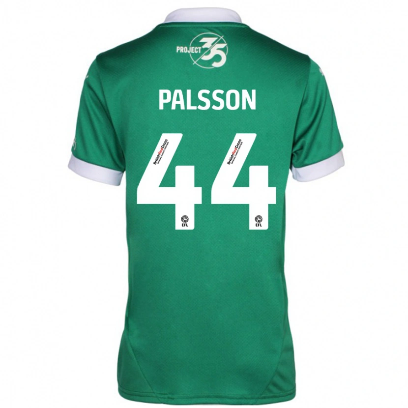 Danxen Män Victor Pálsson #44 Grön Vit Hemmatröja Matchtröjor 2024/25 Tröjor T-Tröja