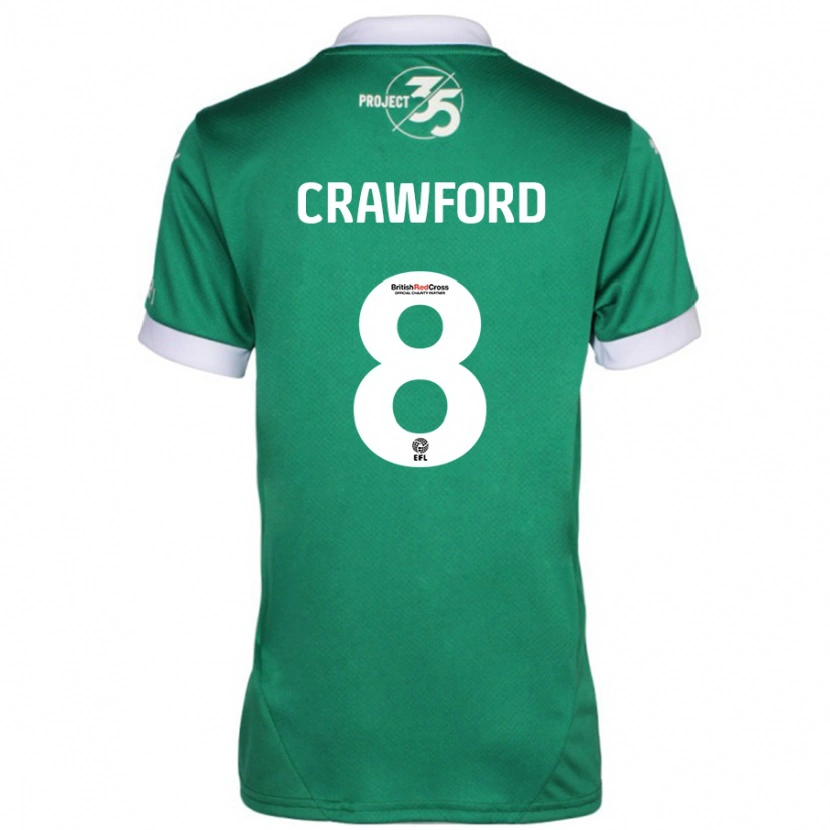 Danxen Män Imy Crawford #8 Grön Vit Hemmatröja Matchtröjor 2024/25 Tröjor T-Tröja