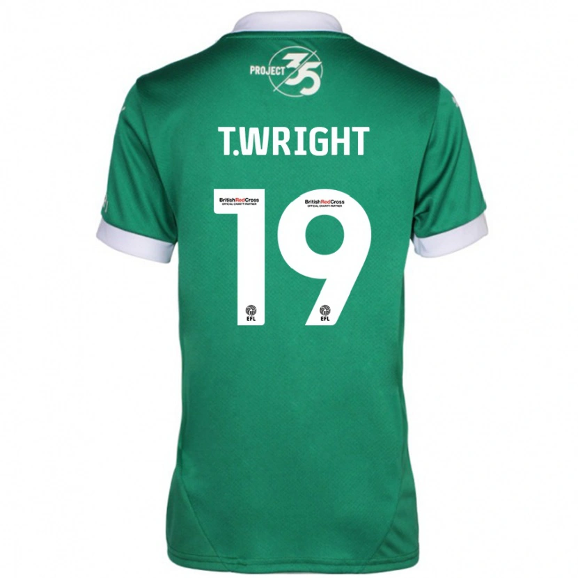 Danxen Män Tyreik Wright #19 Grön Vit Hemmatröja Matchtröjor 2024/25 Tröjor T-Tröja