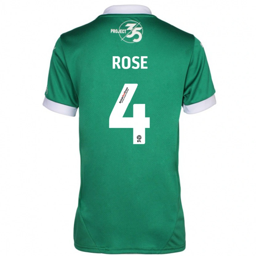 Danxen Män Jemma Rose #4 Grön Vit Hemmatröja Matchtröjor 2024/25 Tröjor T-Tröja