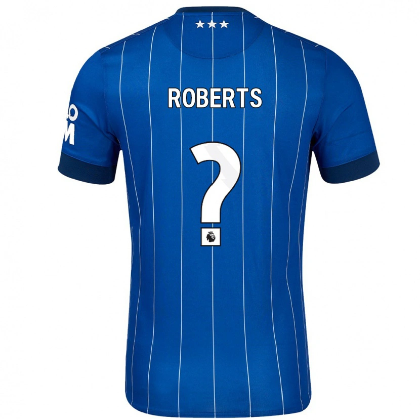 Danxen Män Mathaeus Roberts #0 Marinblå Hemmatröja Matchtröjor 2024/25 Tröjor T-Tröja