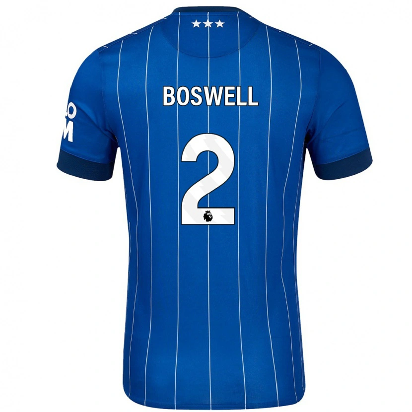Danxen Män Maria Boswell #2 Marinblå Hemmatröja Matchtröjor 2024/25 Tröjor T-Tröja