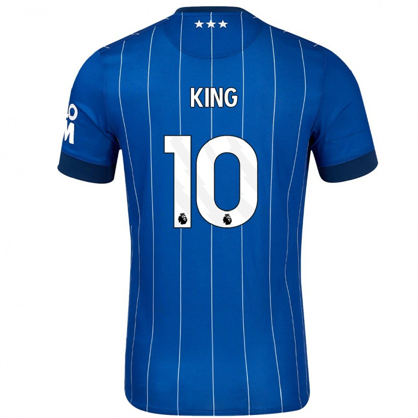 Danxen Män Eloise King #10 Marinblå Hemmatröja Matchtröjor 2024/25 Tröjor T-Tröja