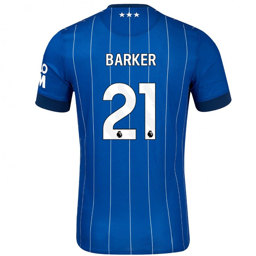 Danxen Män Maisy Barker #21 Marinblå Hemmatröja Matchtröjor 2024/25 Tröjor T-Tröja