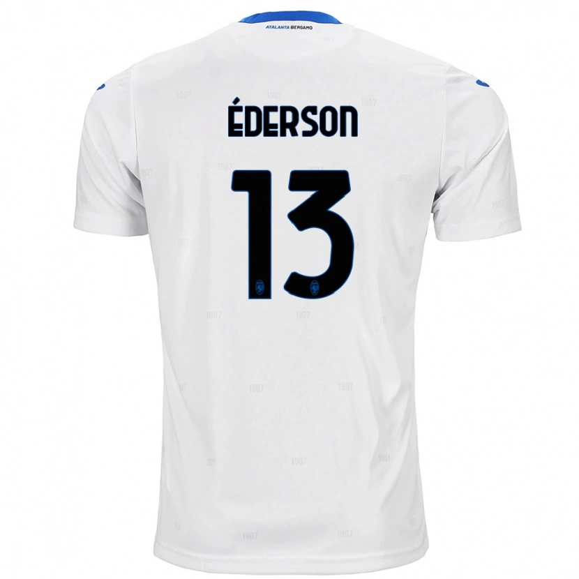 Danxen Män Éderson #13 Vit Bortatröja Matchtröjor 2024/25 Tröjor T-Tröja