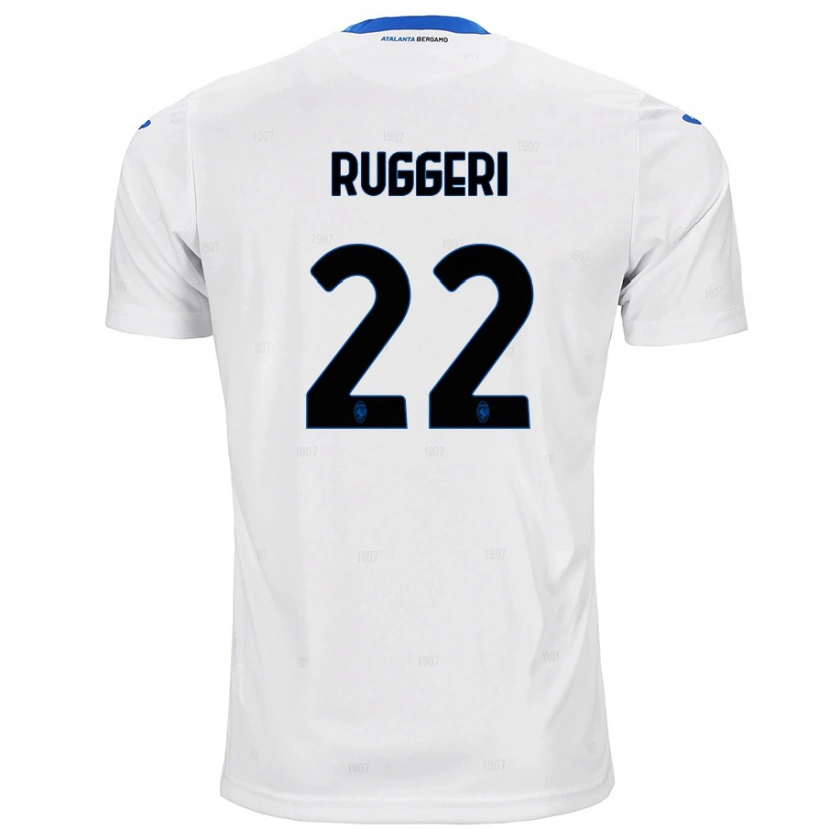 Danxen Män Matteo Ruggeri #22 Vit Bortatröja Matchtröjor 2024/25 Tröjor T-Tröja