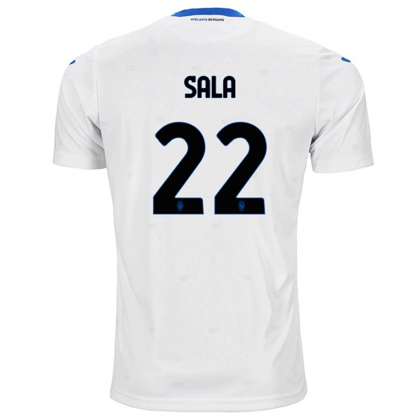 Danxen Män Lorenzo Sala #22 Vit Bortatröja Matchtröjor 2024/25 Tröjor T-Tröja