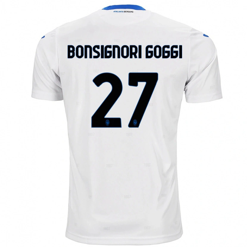Danxen Män Lorenzo Bonsignori Goggi #27 Vit Bortatröja Matchtröjor 2024/25 Tröjor T-Tröja