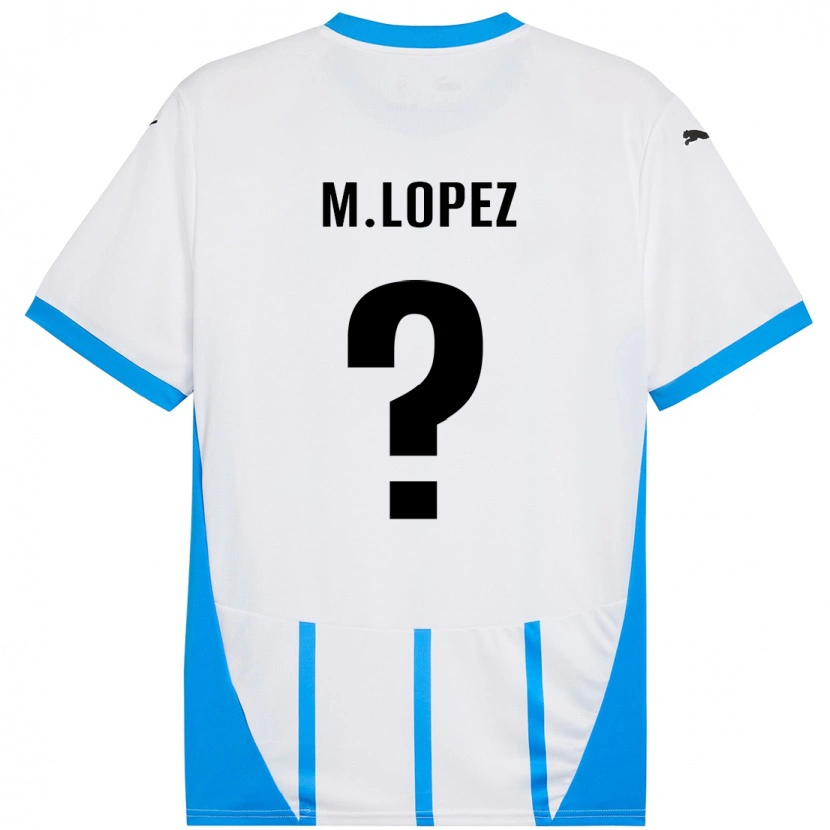 Danxen Män Maxime López #0 Vit Blå Bortatröja Matchtröjor 2024/25 Tröjor T-Tröja