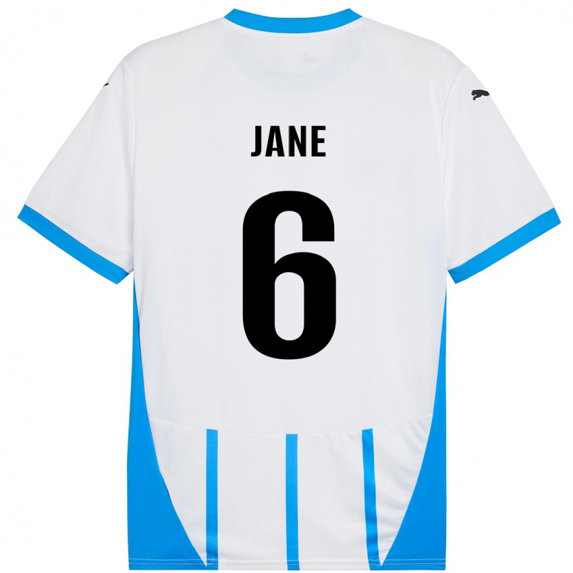 Danxen Män Refiloe Jane #6 Vit Blå Bortatröja Matchtröjor 2024/25 Tröjor T-Tröja