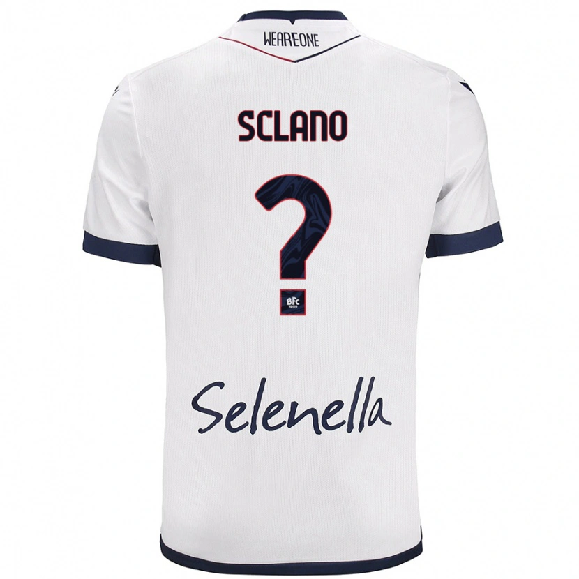 Danxen Män Saymon Sclano #0 Vit Kungsblå Bortatröja Matchtröjor 2024/25 Tröjor T-Tröja