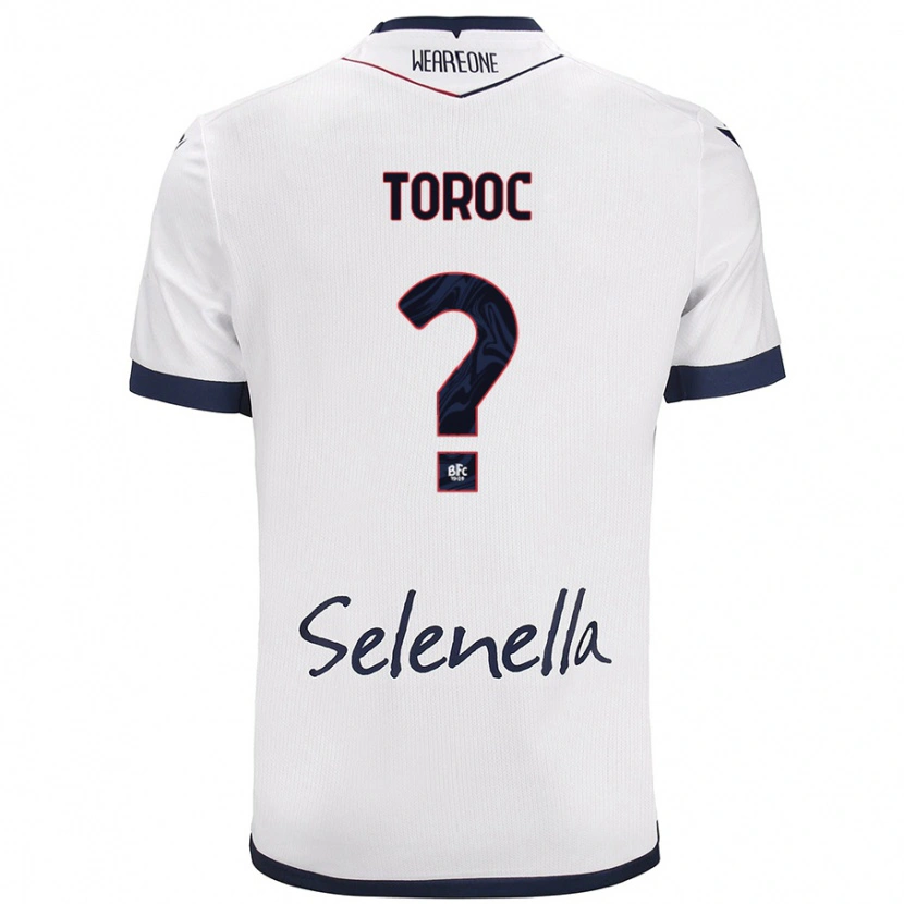 Danxen Män Andrei Toroc #0 Vit Kungsblå Bortatröja Matchtröjor 2024/25 Tröjor T-Tröja