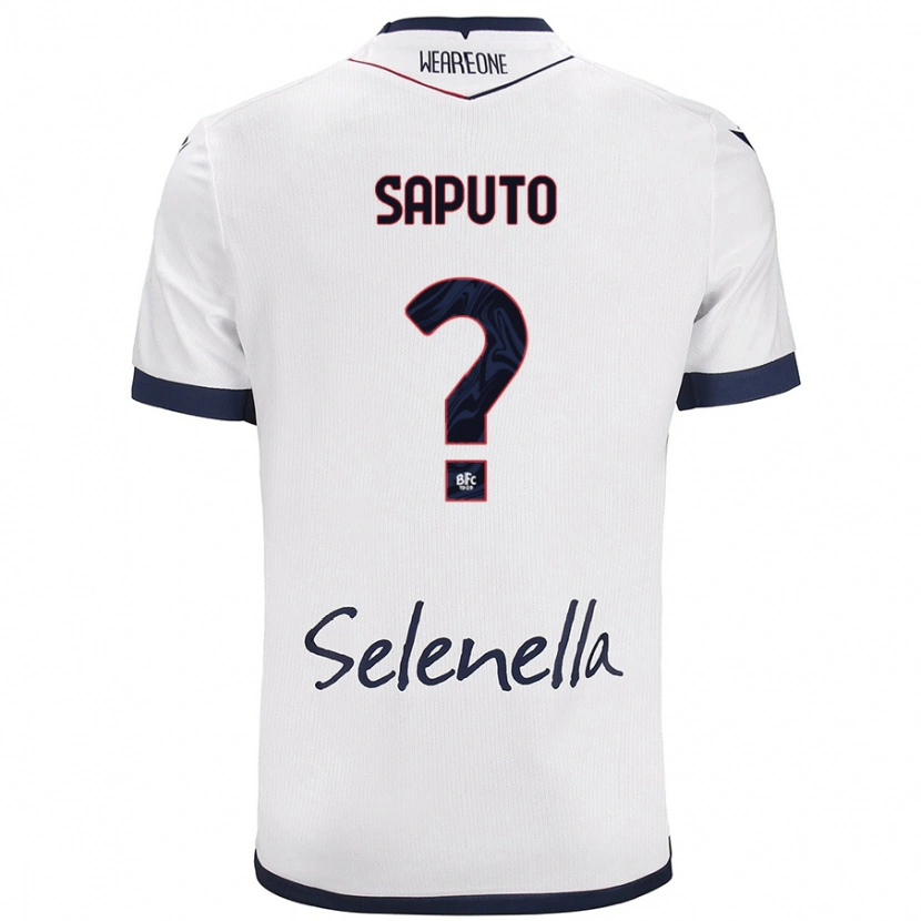 Danxen Män Jesse Saputo #0 Vit Kungsblå Bortatröja Matchtröjor 2024/25 Tröjor T-Tröja