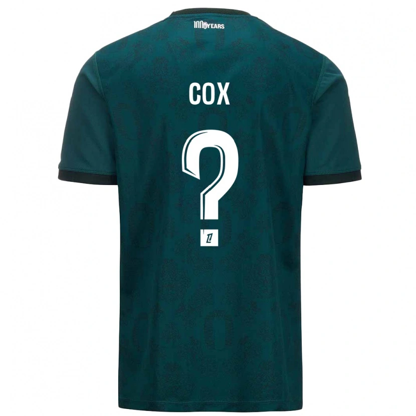 Danxen Män Matthew Cox #0 Mörkgrön Bortatröja Matchtröjor 2024/25 Tröjor T-Tröja