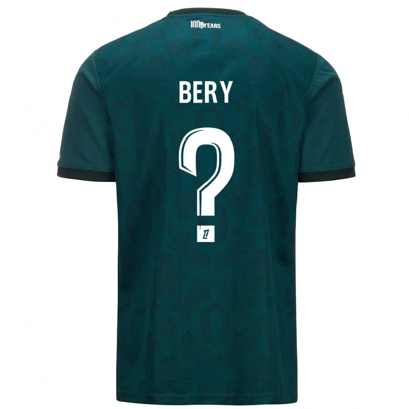 Danxen Män Jules Bery #0 Mörkgrön Bortatröja Matchtröjor 2024/25 Tröjor T-Tröja
