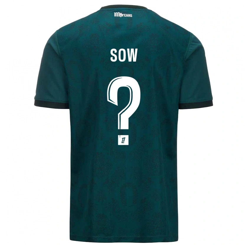 Danxen Män Abdoulaye Sow #0 Mörkgrön Bortatröja Matchtröjor 2024/25 Tröjor T-Tröja