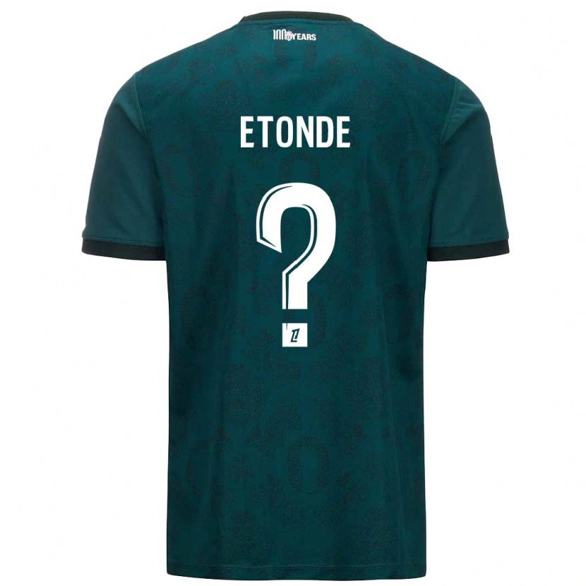 Danxen Män Romaric Etonde #0 Mörkgrön Bortatröja Matchtröjor 2024/25 Tröjor T-Tröja