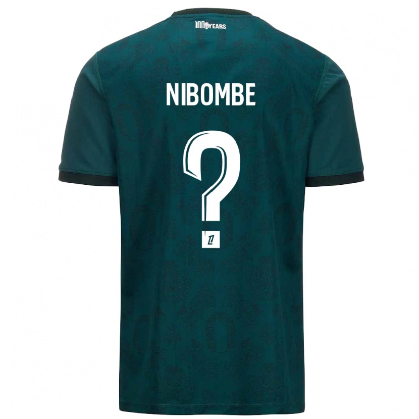 Danxen Män Samuel Nibombe #0 Mörkgrön Bortatröja Matchtröjor 2024/25 Tröjor T-Tröja