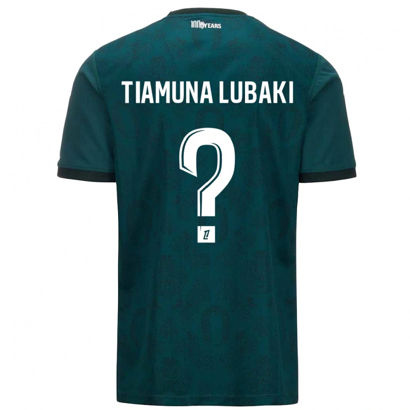 Danxen Män Loïc Tiamuna Lubaki #0 Mörkgrön Bortatröja Matchtröjor 2024/25 Tröjor T-Tröja