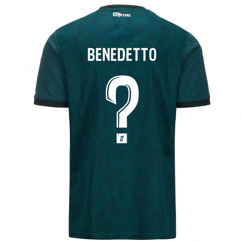 Danxen Män Antéo Benedetto #0 Mörkgrön Bortatröja Matchtröjor 2024/25 Tröjor T-Tröja